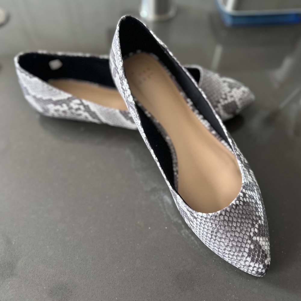 A New Day Snakeskin Flats